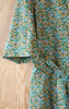 Liberty Floral Green Ethel Cotton Housecoat - Ethical, Sustainable, Slow Fashion Handmade in Northern Ontario, Canada