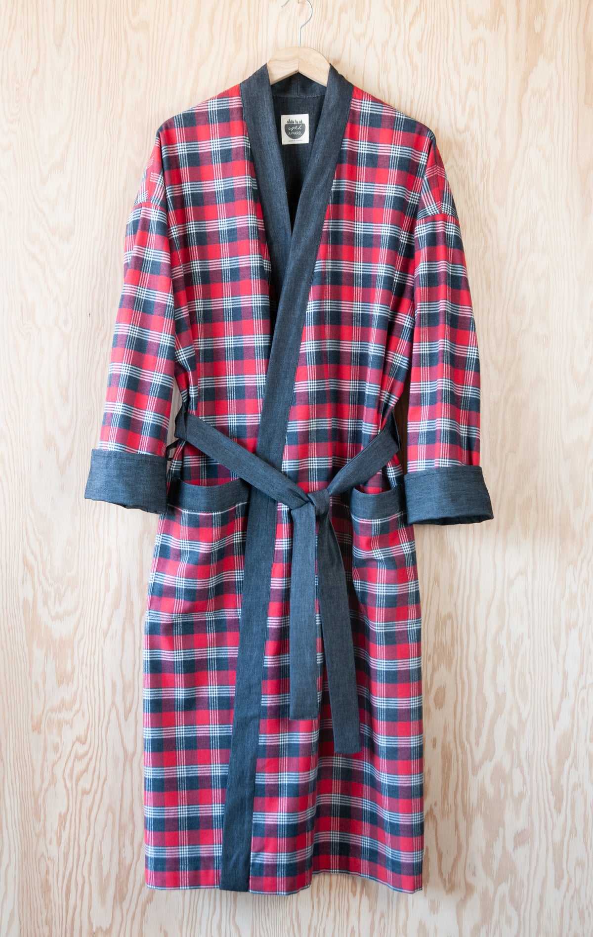 Brooks Brothers Men's Cotton Flannel Tartan Robe | Navy/Green | Size Medium | Shop Holiday Gifts And Sets